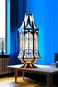 Placeholder: gaming table lamp inspired by palace, modern design,