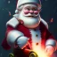 Placeholder: Santa claus driving his red Tesla convertible car, character design by cory loftis, fenghua zhong, ryohei hase, ismail inceoglu and ruan jia. unreal engine 5, artistic lighting, highly detailed, photorealistic, fantasy