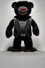 Placeholder: Waist up muppet Portrait, Kim Jong-un muppet doll, black suit, photo studio, red background, unreal engine 5, concept art, art station, ray tracing, lumen lighting, ultra detail, volumetric lighting, 3d.