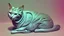 Placeholder: A Cat That Is Sitting On Top Of A Clock, Android Jones And Chris Dyer, Behance. Polished, Inspired By Eduardo Paolozzi, Hypereuphoria, Remix By Ballaberg
