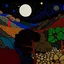 Placeholder: Colourful, peaceful, Egon Schiele, Max Ernst, Gustav Klimt, Vincent Van Gogh, night sky filled with galaxies and stars, rocks, trees, flowers, one-line drawing, sharp focus, 8k, deep 3d field, intricate, ornate