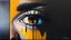 Placeholder: An oil painting art with a dark theme that evokes the words "But now he has eyes of a different color"