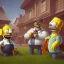 Placeholder: Full body, 3d render, homer simpson 1800's men style, 1800's hair style, 1800's men clothes style,riding horse, hyper realistic, octane render, unreal engine 5, 8k, palace background, uhd