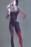 Placeholder: Full body portrait, painting, medium shot lady volumetric ladies