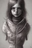 Placeholder: girl, purple tones, high light, Style John Kenn Mortensen,