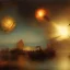 Placeholder: Rembrandt, stars, planets, ships, space