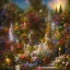 Placeholder: The scene in the garden, the lavishly illuminated climax, by artist “MagdaleneTulli”