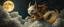 Placeholder: fluff fuzz sponge tube gremlin fox moon cloud demon in the astral realm, painted by Rembrandt