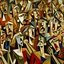 Placeholder: picasso cubism crowd of people brown screaming