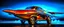 Placeholder: A national geographic award winning photograph of a military fighter jet station wagon wasp hybrid designed by volkswagen only one vehicle per image painted metallic orange traveling at a high rate of speed, jet intake off of front center of vehicle and jet exhaust out the rear with bright blue flame