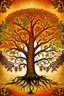 Placeholder: Tree of life warm hues only