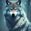 Placeholder: Wolf, blue, hyperrealism, masterpiece, expert, 8K, sharp focus, cinematic lighting, water, fire, blue, octane render