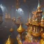 Placeholder: The palace of magic king, huge structure, panoramic view, zoomed out view of the exterior, mysterious, soft lighting, unreal engine 5 volumetric lighting, intricate details, realistic style, 8k resolution