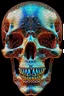 Placeholder: Stereoscope heavy pattern image of an holographic bug skull