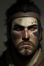 Placeholder: male, bandit, bard, fat, scar on the face