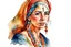 Placeholder: Portrait Morocco watercolor clipart