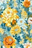 Placeholder: flowers floral pattern in the style of Claude Monet 3d