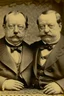 Placeholder: President Grover Cleveland as Siamese Twins joined at the arms no legs hideous monster