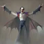 Placeholder: a vampire with arms outstretched viewed from the side