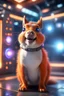 Placeholder: portrait of ultimate transcendent happy chat squirrel dog cat space hippo horse with spotlights, in advanced hi tech dock prison in front of space portal dimensional glittering device, bokeh like f/0.8, tilt-shift lens 8k, high detail, smooth render, down-light, unreal engine, prize winning