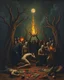 Placeholder: Bosch painting style, nightmare , sinner people suffering in hell