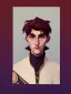 Placeholder: Portrait of a 30 year old strange gay wizard