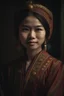 Placeholder: Foto realistik seorang wanita muda memakai baju daerah Indonesia