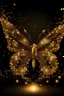 Placeholder: Luminous Light Brown butterfly Light fireworks and manure full of stars