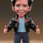 Placeholder: Wide view Young Fonz with black hair greaser figure Toy doll 1975 (thumbs-up) (face) Forehead grin, fonzarelli, ((arnold's drive-in)) fonzie