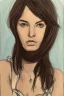 Placeholder: Portrait, beautiful stunning lady and goddess, medium shot, style of J. G. Quintel