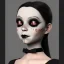 Placeholder: wednesday addams, wednesday addams hair, wednesday make up, wesnesday addams, gothic, black dress cinematic