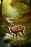 Placeholder: Beautiful deer drink in the river forest in the 12PM in the afternoon ín 24K Resolutions, ultra HD, Professional PHOTOGRAPHY, cinematic