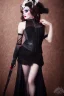 Placeholder: Full body portrait, painting, medium shot lady DarkCabaret