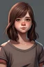 Placeholder: 13 years girl, realistic style