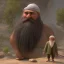 Placeholder: An old man with a long beard old Arabic and green Turkish turban feature ray tracing 4k realistic