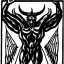 Placeholder: Devil demon satan king code prophecy black and white antichrist