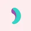 Placeholder: a simple abstract combining the shape of the letter G and the shape of an ear, vector
