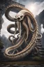 Placeholder: Bone Naga with tentacles . full body shot. fantasy and horror setting, Cinematic lighting, Volumetric lighting, Epic composition, Photorealism, Very high detail, Character design, Unreal Engine, Octane render, HDR, Subsurface scattering, fantasy art,