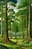 Placeholder: A green forest with giant trees painted by Edward Hicks