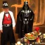 Placeholder: Darth vader together Indiana Jones dinner