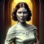 Placeholder: half-length portrait, three-quarter face pose, carrie fisher as princess leia, entrancing deep brown eyes, lace dress, high-quality, fine-detail, intricate, digital art, volumetric lighting, dynamic lighting, illustration, 3D octane render, brian froud, howard lyon, selina french, anna dittmann, annie stokes, lisa parker, greg rutowski,