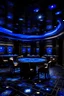 Placeholder: Blue galaxy themed cassino insides at night