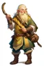 Placeholder: teenage handsome blonde nomadic mountain dwarf with flute dnd