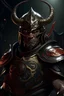 Placeholder: the ultimate dual wielder in dungeons and dragons, unending inner conflict of good and evil is visible in his character design and wearing asian inspired plate armor with a helmet that has a demon mask built into it. hyperrealistic, photorealism, illustration, art, digital art, 4k artwork,