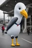 Placeholder: Giant seagull mascot