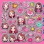 Placeholder: girly stickers template