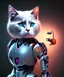 Placeholder: Half Robot cat