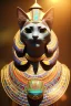 Placeholder: kente scene,Egyptian Cat, jewelry, realistic, thread, embroidery, octane render, high detail