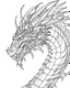 Placeholder: I need a dragon outline ,no shadow only clear outline and backgroun