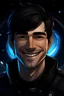 Placeholder: galactic man smile black haired nice eyes